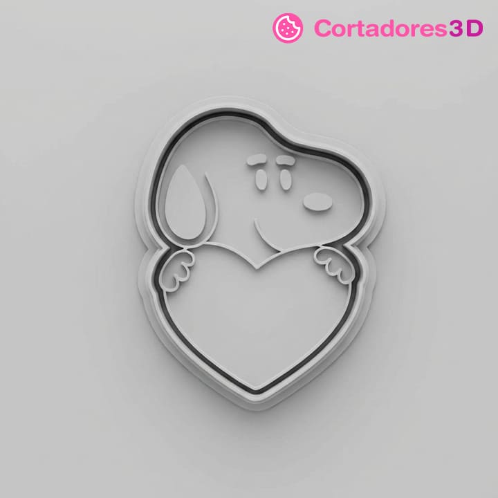 Snoopy con corazón grande