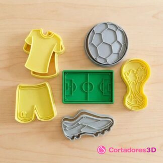 Kit cortadores futbol Mundial