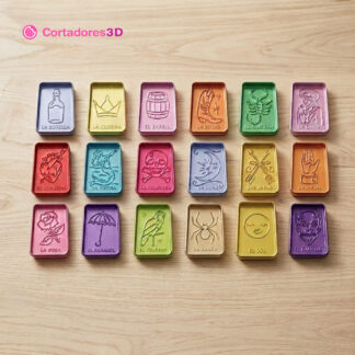 kit cortadores loteria mexicana